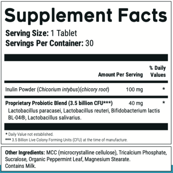 PurDentix Supplement Facts